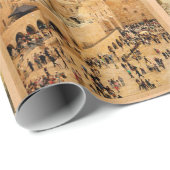 ヴィンテージフォトカードコラージュ。ヨーロッパ、中東 ラッピングペーパー (ロールコーナー)