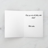 ヴィンテージフォトガール誕生日カード カード (内部)