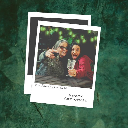 ヴィンテージフォトクリスマスカード – グリーンライト シーズンカード