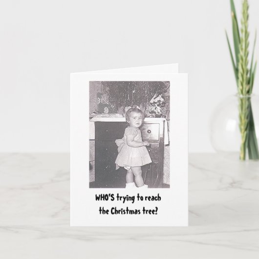 ヴィンテージフォトクリスマスカード シーズンカード (正面)