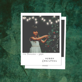 ヴィンテージフォトクリスマスカード – ホワイトライト シーズンカード