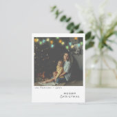 ヴィンテージフォトクリスマスカー数々のド – カラーライト シーズンカード (スタンド正面)