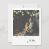 ヴィンテージフォトクリスマスカー数々のド – カラーライト シーズンカード (正面)