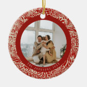 ヴィンテージフォトクリスマスツリーオーナメント セラミックオーナメント (正面)