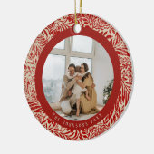 ヴィンテージフォトクリスマスツリーオーナメント セラミックオーナメント (左)