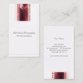 ヴィンテージフォトグラファーのカメラフィルム 名刺 (正面/裏面)