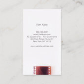 ヴィンテージフォトグラファーのカメラフィルム 名刺 (裏面)