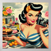 ヴィンテージフォトグラファーのピンアップ ポスター (正面)