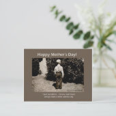 ヴィンテージフォトハッピーマザーズデイカード ポストカード (スタンド正面)