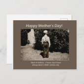 ヴィンテージフォトハッピーマザーズデイカード ポストカード (正面/裏面)