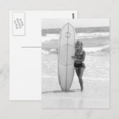 ヴィンテージフォトビキニガールフォートウォルトンビーチFl. ポストカード (正面/裏面)