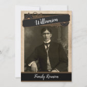 ヴィンテージフォトファミリー懇親会収集パーティー 招待状 (正面)