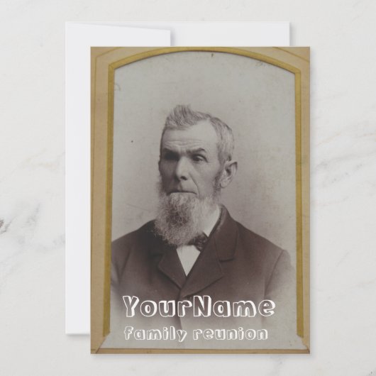 ヴィンテージフォトファミリー懇親会 招待状 (正面)