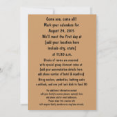 ヴィンテージフォトファミリー懇親会 招待状 (裏面)