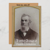 ヴィンテージフォトファミリー懇親会 招待状 (正面/裏面)