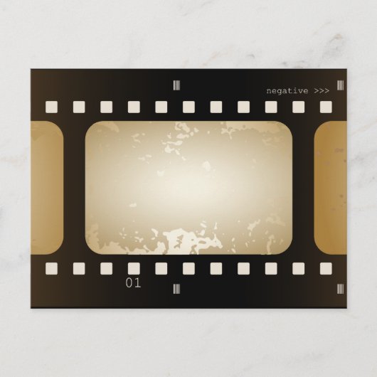 ヴィンテージフォトフィルムストリップフィルムフォトポストカード ポストカード (正面)