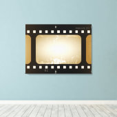 ヴィンテージフォトフィルムストリップフィルムロール キャンバスプリント (インサイチュ (ウッドフロア))