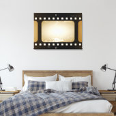 ヴィンテージフォトフィルムストリップフィルムロール キャンバスプリント (インサイチュ (寝室))