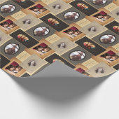 ヴィンテージフォトフレームアンティークファミリフォトアルバム ラッピングペーパー (角)