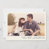 ヴィンテージフォトフレームセーブ・ザ・デート案内 セーブザデート (正面)