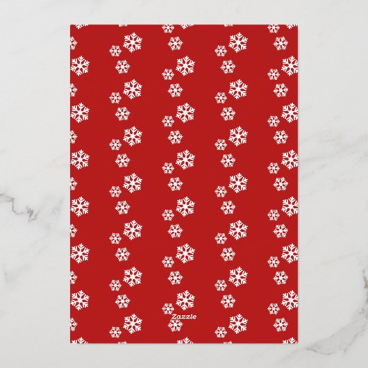 ヴィンテージフォトフレームレトログリーティング金ゴールド 箔シーズンカード (裏面)