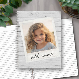 ヴィンテージフォトフレーム素朴- Gray Wood ノートブック