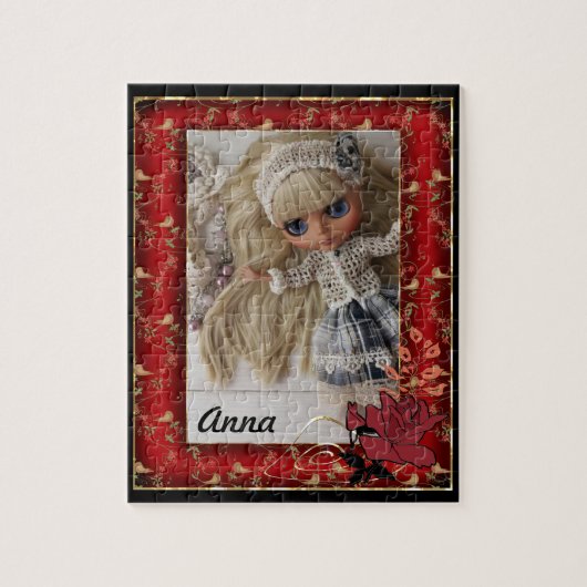 ヴィンテージフォトフレーム、ヴィンテージ、レトロ、フォトフレーム ジグソーパズル (縦)