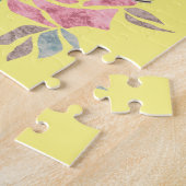 ヴィンテージフォトフレーム、ヴィンテージ、レトロ、フォトフレーム ジグソーパズル (側面)