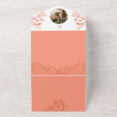 ヴィンテージフォトモノグラム結婚ズ オールインワン招待状 (外側)