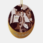 ヴィンテージフォトリトルドラマー少年c 1930sパーソナル セラミックオーナメント (右)