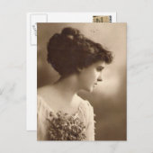 ヴィンテージフォトレディース ポストカード (正面/裏面)