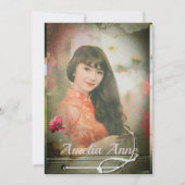 ヴィンテージフォト卒業パーティー招待状 招待状 (正面)