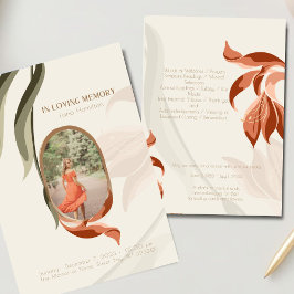 ヴィンテージフォト葬儀悔やみや弔慰サンキューカード 招待状