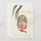 ヴィンテージフォト葬儀悔やみや弔慰サンキューカード 招待状 (正面)