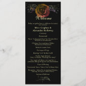 ヴィンテージフォト金ゴールド秋バラゴシック結婚ズ プログラム (正面)