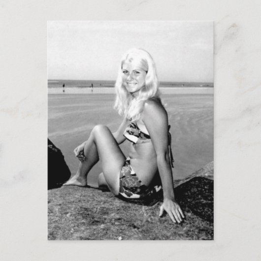 ヴィンテージフォト●ビキニガールココアビーチフロリダ ポストカード (正面)