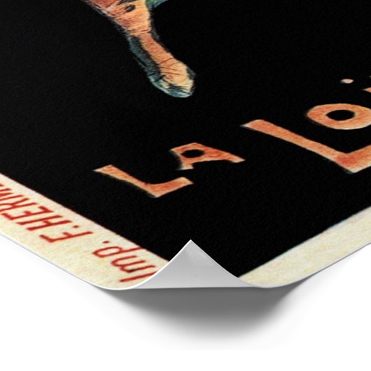 ヴィンテージフォリーベルグレアールヌーボー女性ピン留め ポスター (角)