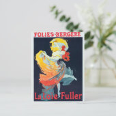 ヴィンテージフォリーベルゲレジュールチェレ踊りガール ポストカード (スタンド正面)