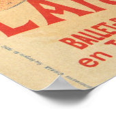 ヴィンテージフォリーベルジェレインボバレエ ポスター (角)