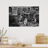 ヴィンテージフォルドソントラクター、ファインアート写真 ポスター (キッチン)