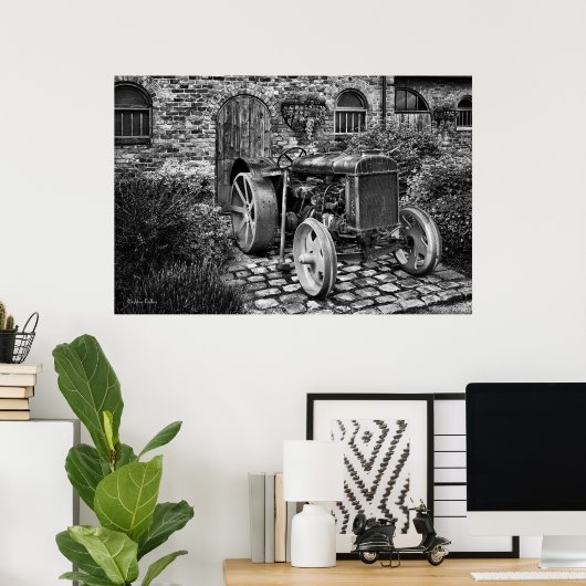 ヴィンテージフォルドソントラクター、ファインアート写真 ポスター (ホームオフィス)