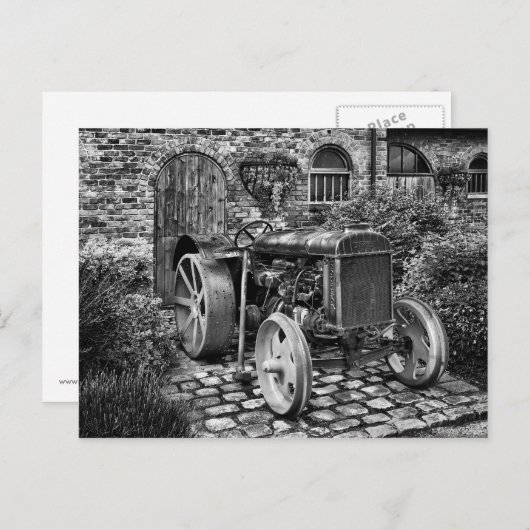 ヴィンテージフォルドソントラクター、ブレッドベリーホール ポストカード (正面/裏面)