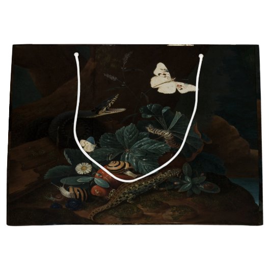 ヴィンテージフォレストの床の静止寿命 ラージペーパーバッグ (正面)