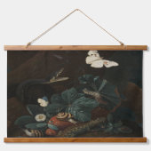 ヴィンテージフォレストの床の静止寿命 吊り下げ型タペストリー (正面)