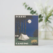 ヴィンテージフォレストキャンピングトラベル ポストカード (スタンド正面)