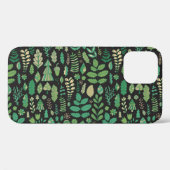 ヴィンテージフォレストフローラシームレスデザイン Case-Mate iPhoneケース (裏面 (横))