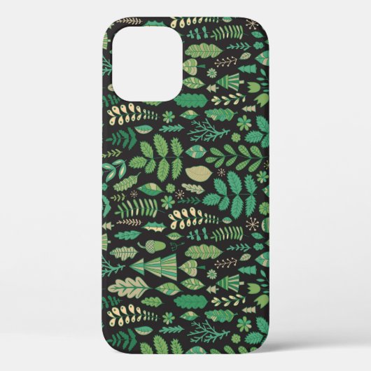 ヴィンテージフォレストフローラシームレスデザイン Case-Mate iPhoneケース (裏面)