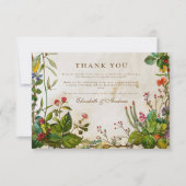 ヴィンテージフォレストベリ結婚ーズ サンキューカード (正面)