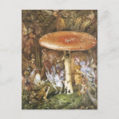 ヴィンテージフォレスト妖精の国はがき ポストカード (正面)