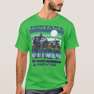 ヴィンテージフォンタナカリフォルニアビーチ記念旅行 Tシャツ